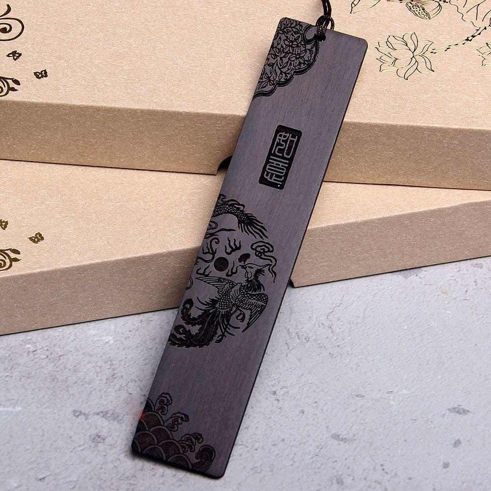 Sandalwood Wooden Book Mark Carving Pagination Mark High Quality Reading Tools  Gift