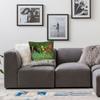 Flower Inspection Greyhound Square Pillowcase Polyester Linen Velvet Creative Zip Decorative Home Cushion Case