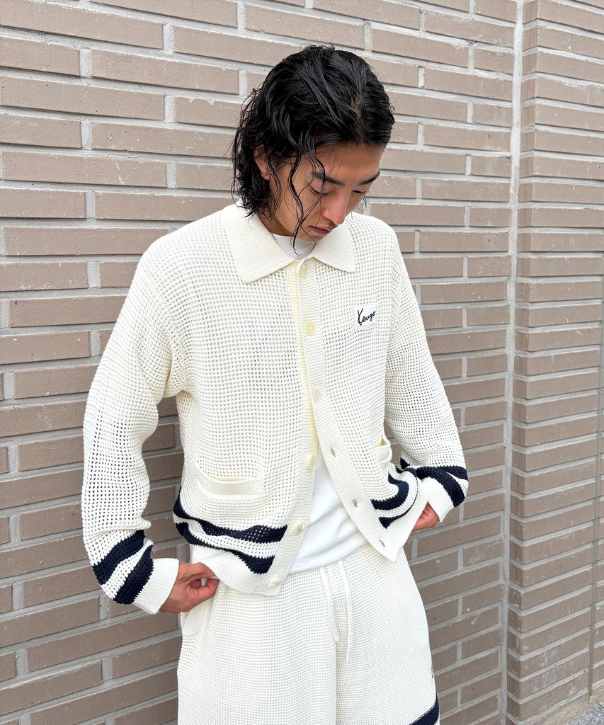 Kenzo Men'S Pre-Collection Crochet Cardigan_K263Amg102Whx