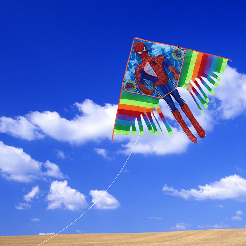 High-quality Grid Fabric Mechanical Assembly Rainbow Kite For Adults And Children