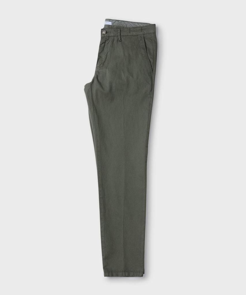 PANICALE Slim Fit Cotton Pants [Khaki]
