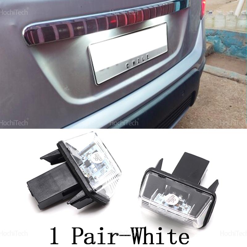 For Peugeot 206 207 307 308 407 5008 Partner Citroen C3 C4 C5 Car LED License Number Plate Light Lamp White Light