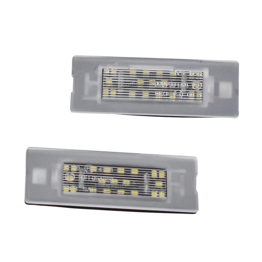 2pcs Canbus For FIAT Panda MK3 MK4 Typ 169 312 319 2003-2012 LED License Number Plate Light Lamp White 12v OEM#:71734797