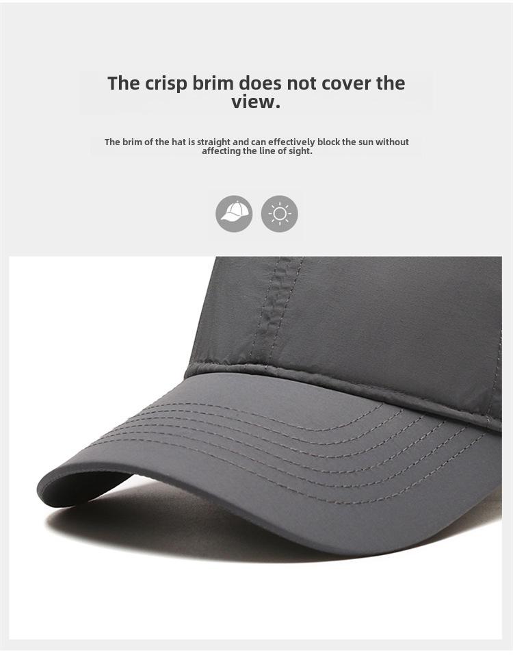 Мужская летняя дышащая сетчатая бейсболка Duckbill с быстросохнущим солнцезащитным козырьком