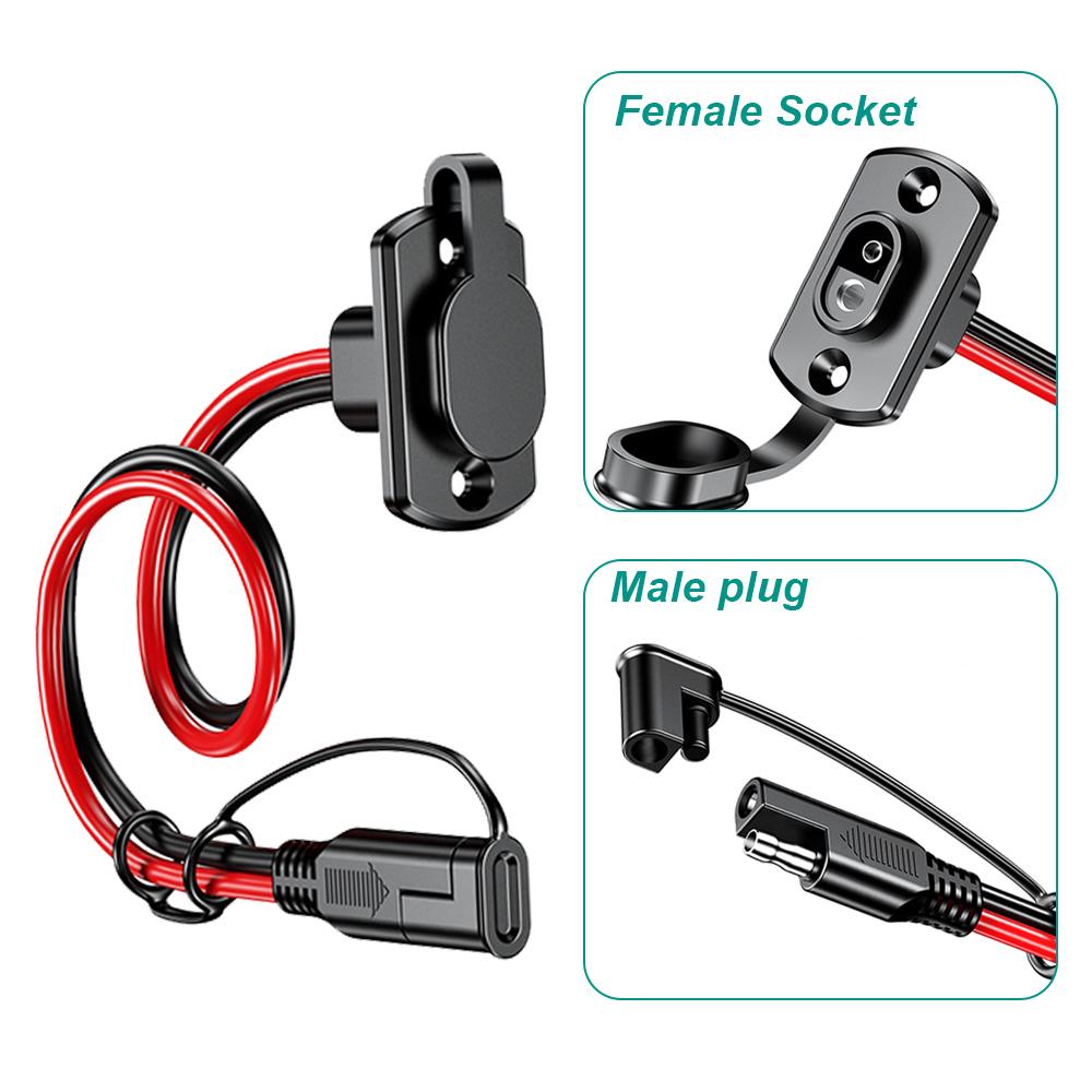 SAE Quick Connector Harness SAE адаптер штекер-гнездо к гнезду кабель 12AWG 30CM удлинительный кабель водонепроницаемый