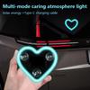 Светодиодная подсветка салона автомобиля, Светодиодные фонари в форме сердца на солнечных батареях, Светодиодная неоновая подсветка для декора заднего стекла автомобиля, Для ночного вождения, 5 режимов