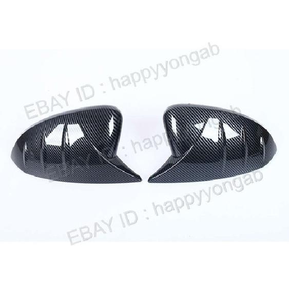 Rearview Mirror Carbon Fiber Cover Trim OX Horn For 2024-2025 Hyundai Sonata