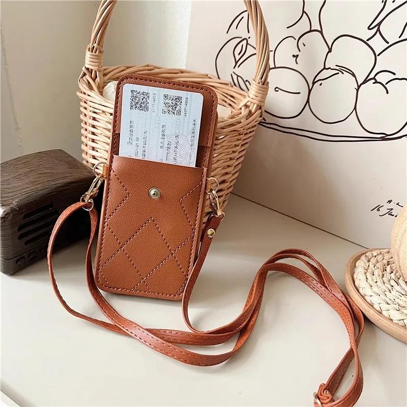 Cute Crossbody Lanyard Necklace Strap Card Holder Phone Case For iPhone 16 15 14 11 12 13 Pro Max X XR Plus 3D Love Heart Cover