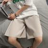 Летние повседневные шорты мужские Stranght Loose Short Homme Solid Elastic Waist Harajuku Streetwear мужские шорты новая брендовая одежда