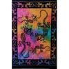 ICC Lizard Iguana Reptile Poster Hippie Decor Tapestry Wall Hanging Trippy Tie Dye Tapestries Bohemian Art psychedelic Small Hippie Rasta Living Room