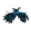 Gothic Feathered Shawl for Elegant Gatherings