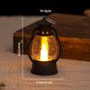 Mini Retro Hurricane Lantern: Christmas Candle Night Light & Toy Gift Decor