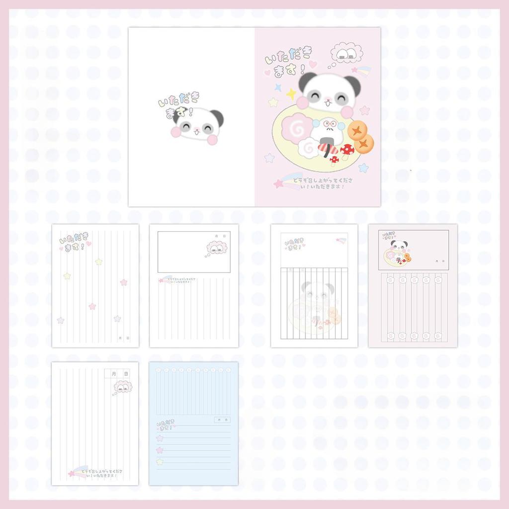 A6 Simplicity Cute Cartoon Notebooks for Kids Retro Y2K Japanese Anime Notepad Portable Small Colorful Page Scrapbook Journal