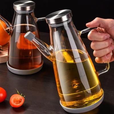 Герметичная бутылка для растительного масла, большая емкость, стеклянный контейнер для масла, кувшин для уксуса, приправа