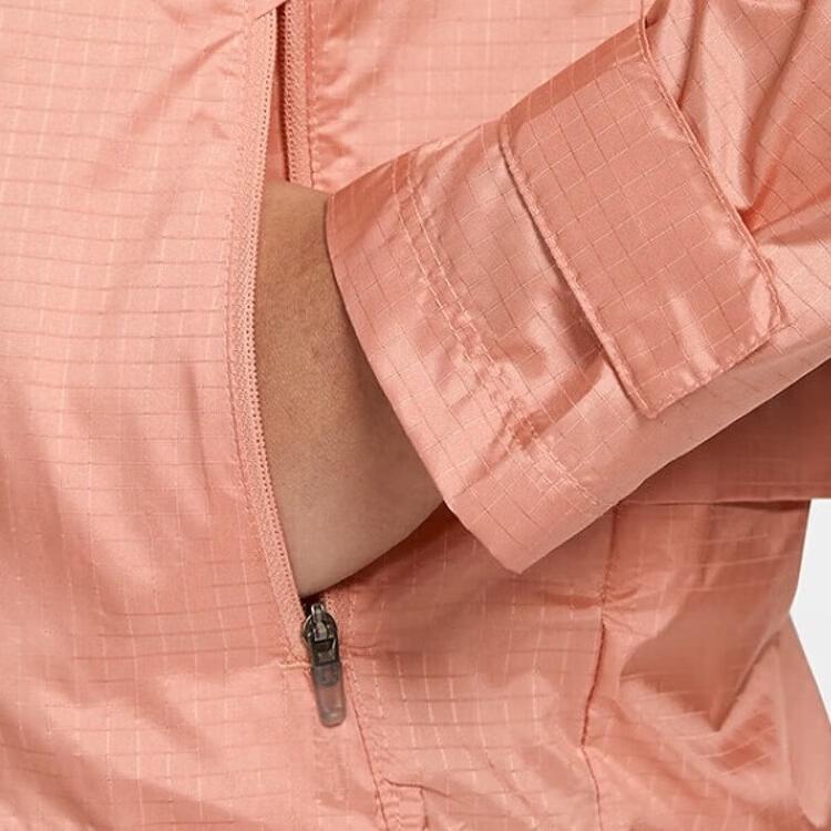 Nike Ветровка с логотипом Essential Pattern Женская куртка розового цвета CU3218-824