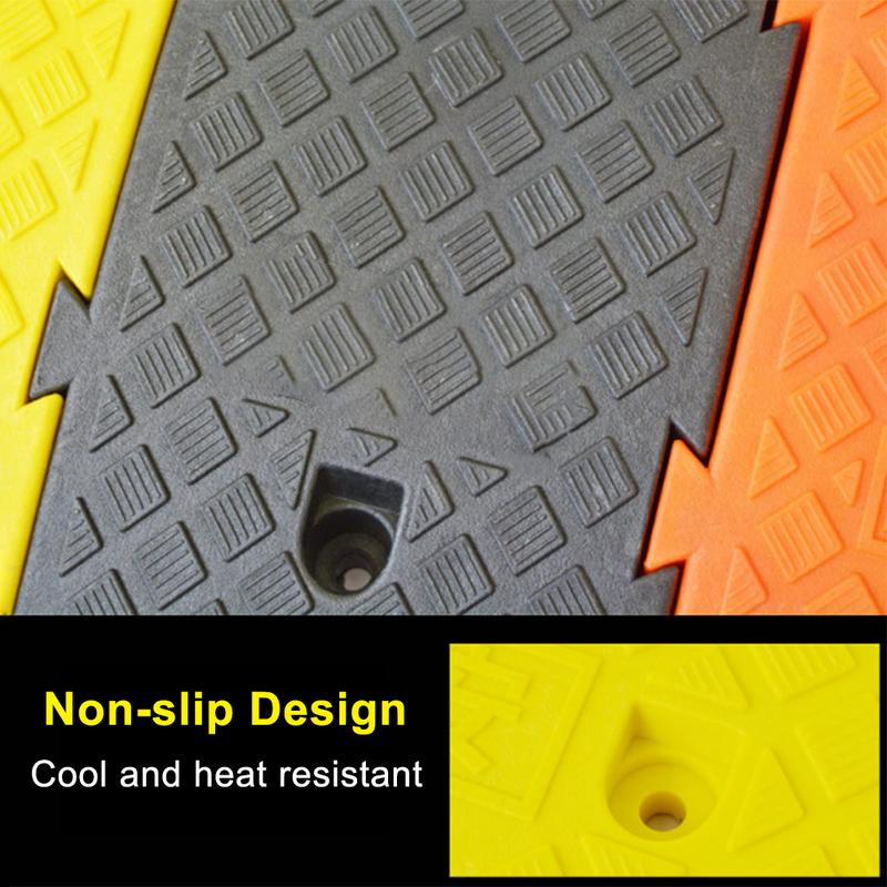 Lightweight Plastic Curb Ramps With 16CM Height Heavy Duty Non-slip Plastic Threshold Ramp Kit Set Accessories For Vehicles