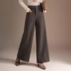 Стильные женские зимние шерстяные брюки-кюлоты 2025 - Модные, повседневные брюки для костюма