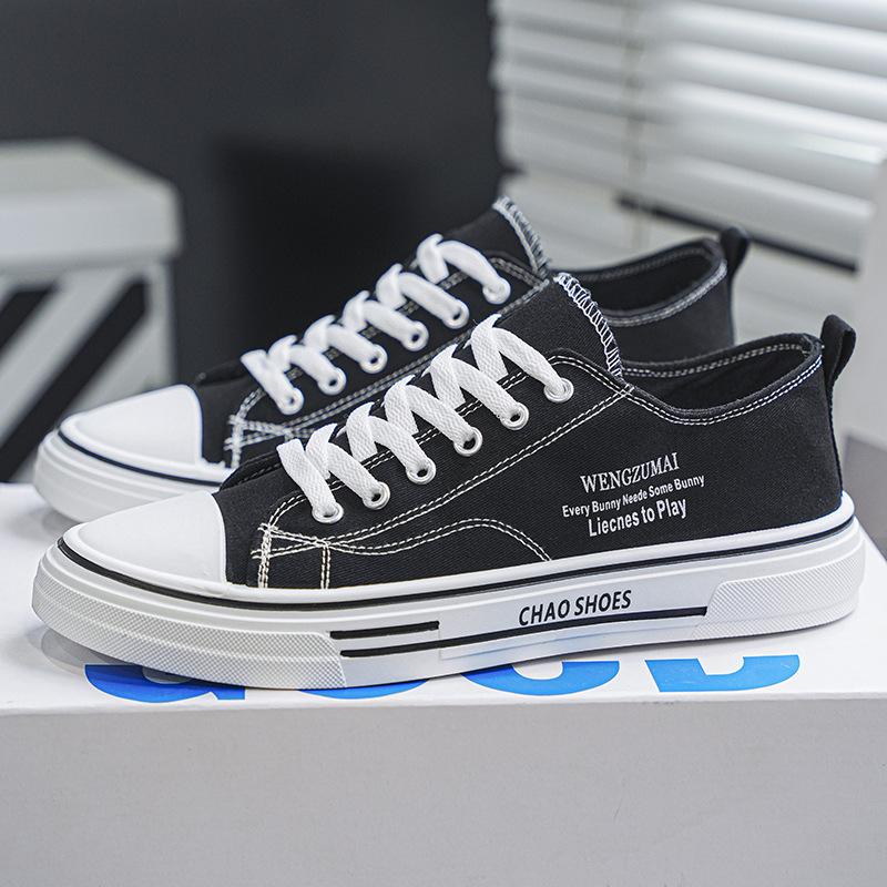 Весенние дышащие универсальные студенческие классические тканевые туфли повседневные парусиновые туфли молодежные плоские спортивные кеды