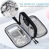 New Travel Organizer Bag Cable Storage Organizers Pouch Carry Case Portable Waterproof Double Layers Storage Bags for Cable Cord