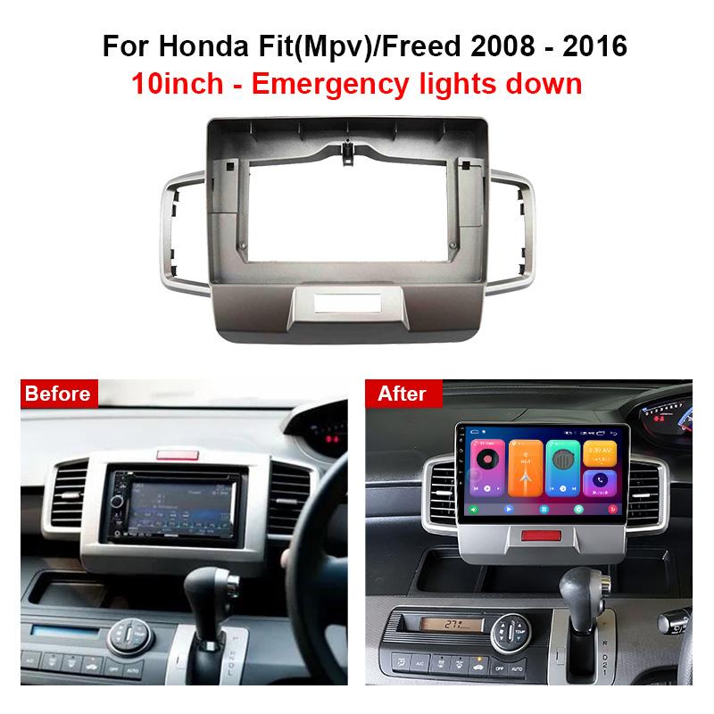 10-дюймовый автомобильный DVD-плеер Fascia Multimedia 2008-2016 для HONDA FIT MPV FREED MP3 MP5 Видео Аудио Стерео Панель Рамка Кабели Жгуты