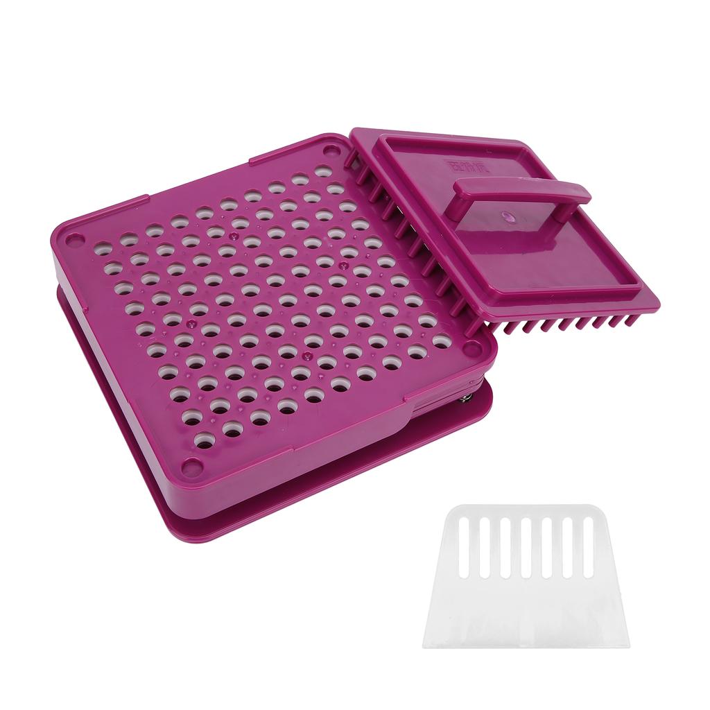 100 Holes Empty Capsule Plate Capsule Powder Filler Plate Capsule Manual Filling ToolPurple