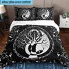 Tree Of Life Mandala 3pcs Bedding,Including 1pc Duvet Cover And 2pcs Pillowcases Perfect for Christmas,Ideal for Bedroom, Dormitory