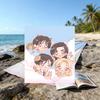 1pc Kpop Team6 Beach Towel, Beach and Seaside Swimming Pool Equipment, Fashion Pattern, Rectangular, Travel Essentials