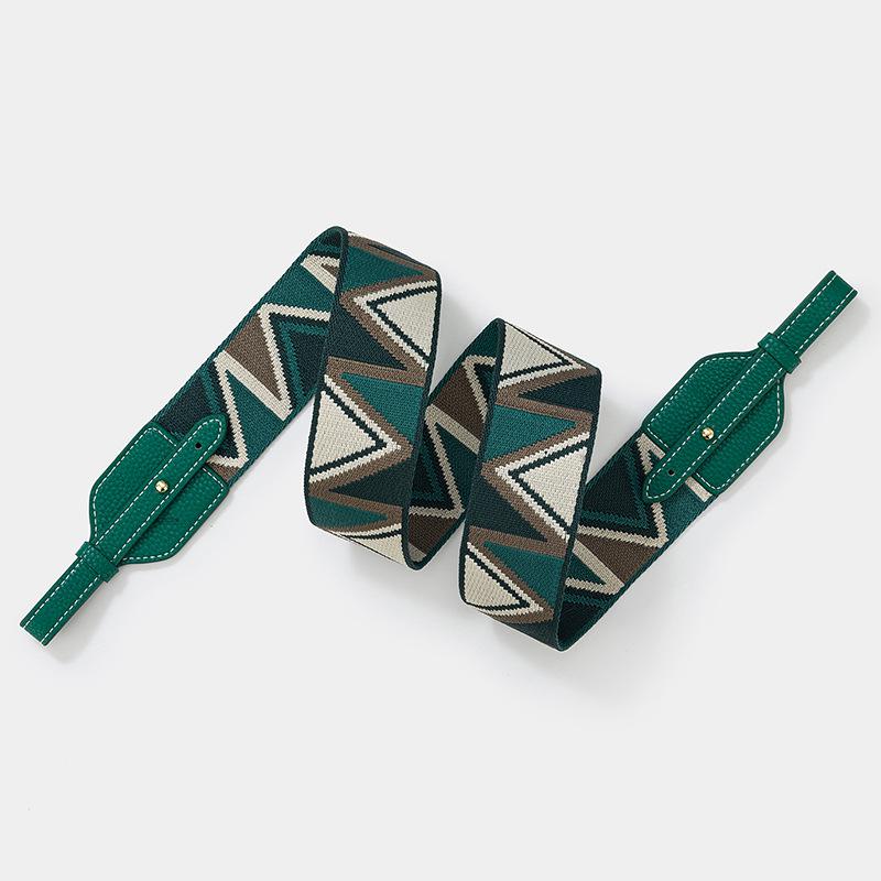 Жаккардовый широкий плечевой ремень для сумок Basket, Lindy и Pig Nose