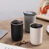 300ML Double-layered Insulated Espresso Cup with Lid Stainless Steel Inner Thermos Cup Leak-proof Portable Outdoor Travel Cup