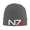 Теплая вязаная шапка Mass Effect N7 Хип-хоп шапка-бини Осень Зима Уличные шапки-бини для унисекс взрослых