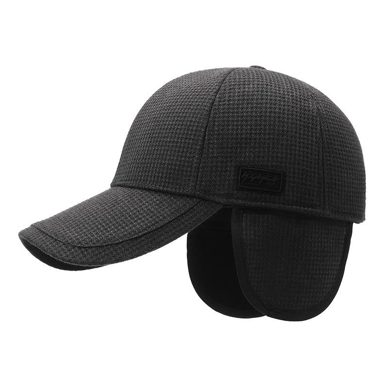 NORTHWOOD Men's Winter Warm Baseball Caps Windproof Cold-proof Baseball Hats Ear Protection Velvet Thickened Baseball Hat