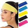 24CM Widen High Elastic Sports Headband For Women Summer Moisture Wicking Fitness Running Headband Yoga Sweatband Bandana Turban