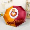Galatasaray1 Personalized Name Umbrella Automatic Umbrella Compact 8-Rib Design Durable Plastic Iron All-Season Umbrella for Travel Fashion Lovers