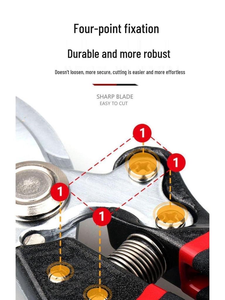 Сверхпрочные большие секаторы для толстых веток и фруктовых деревьев - Сверхпрочная, экономящая силы конструкция для садоводства и бытового использования