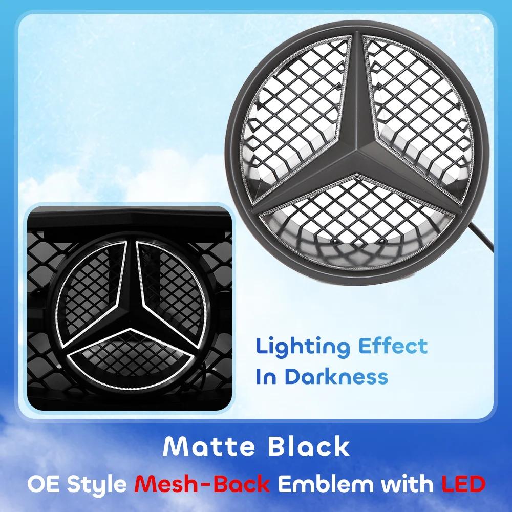 Эмблема Звезда на Решетку Радиатора Автомобиля 3D Зеркальная OE Стиль Плоская Поверхность Для Mercedes Benz W245 W204 X204 B180 B200 B250 C280 C300 C350