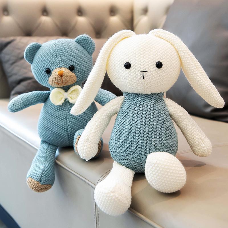 Плюшевая игрушка Кукла Медведь Комфорт Кукла для сна для девочки Милая кукла Кролик Кукла для кровати Подушка
