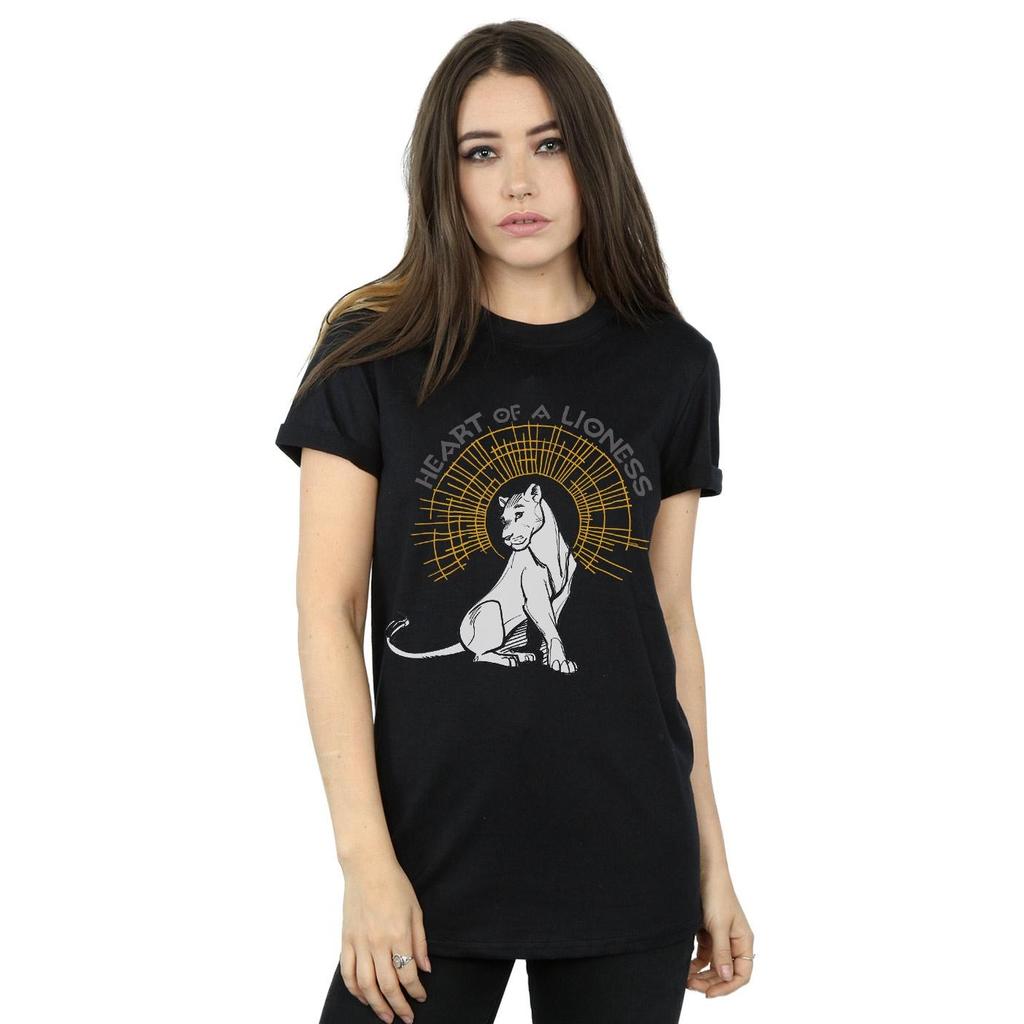 Disney Womens/Ladies The Lion King Movie Heart Of A Lioness Cotton Boyfriend T-Shirt