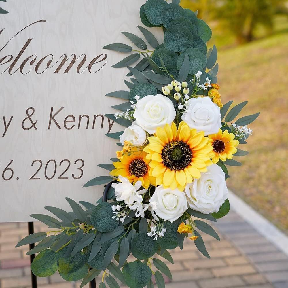 Свадебное приветственное украшение Цветочная лоза Имитация цветка Пион Подвесной дверной проем Искусственный цветок Украшение в виде пиона