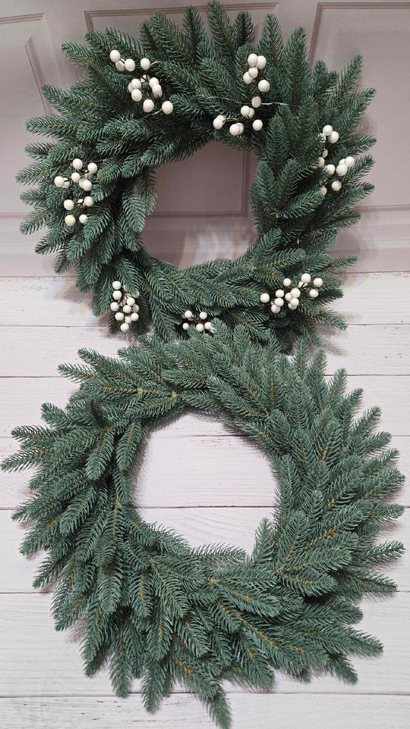 Christmas Wreath 100% Pe Spruce 3D Sky For Fireplace Decoration