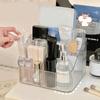 Настольный ящик для хранения из пяти сеток, прозрачный трапециевидный акриловый туалетный столик, ящик для сортировки помады и косметики для дома