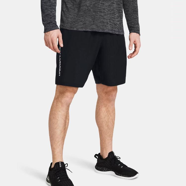 Under Armour Ua Tech™ Письменный принт Тканые повседневные шорты Мужские шорты Черные 1383356-001