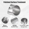 uxcell SS304 45 Degree Mandrel Bend Elbow Exhaust Pipe Stainless Steel Bend Pipe Modified