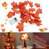 Fall Thanksgiving Maple Leaf Lamp Garland Decoration Decor LED Lighted Autumn Leaves Xmas