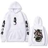 Anime Demon Slayer Kokushibo Graphic Hoodie Men Women Clothing Cartoon Fashion Oversized Pullover Men's Vintage Hoodies