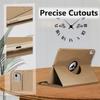 Coque + Verre Trempé - BOOLING - pour iPad Air 4/5 10,9" - Protection Antichoc 360° - Doré - Multi-angle