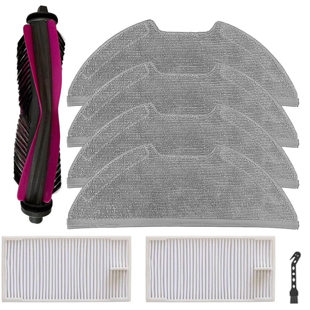 For Eureka E20 For Evo Plus- Robot Vacuum Parts Kit Main Brush Side Filter Mop Cloths Replacement Accessories Set Home Appliance