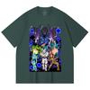 230 г/м² 100% хлопок Dragon Ball V38 Принт с драконами Унисекс Тяжелая хлопковая футболка