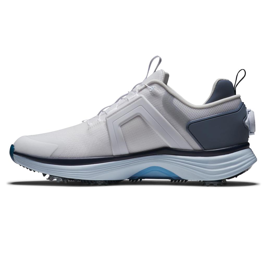 Мужские туфли для гольфа FootJoy Hyperflex BOA 3E, Бело-синие, 26.5 см,