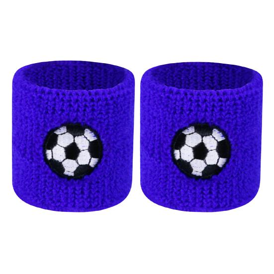 2 шт. детский спортивный браслет с мячом и вышивкой, эластичный, дышащий, впитывающий пот, для мальчиков и девочек, вязаный баскетбольный, волейбольный, защитный браслет для запястья