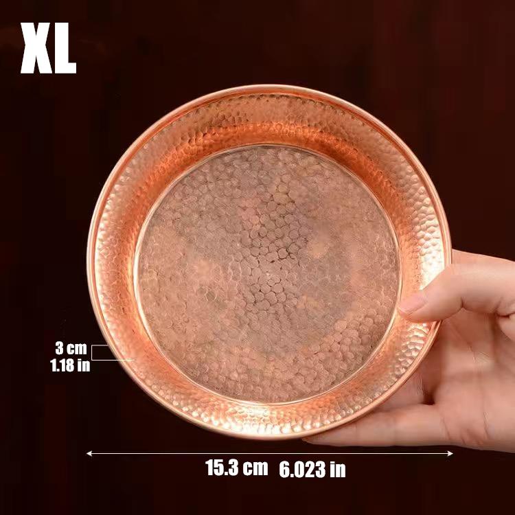 Тибетская медная пластина 15,4 см гравировка буддизм латунное блюдо благоприятные тантрические алтари для будды поднос настольный домашний подарок декоративный